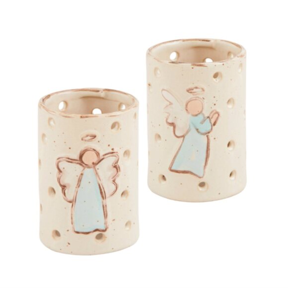 Set/2 Farmhouse Style Angel Votives - Picture 1 of 2